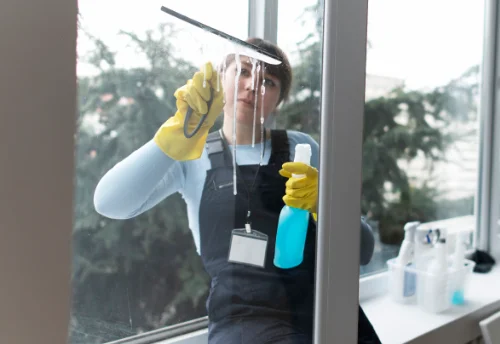Nettoyage de vitres intérieures et extérieures au Pizou